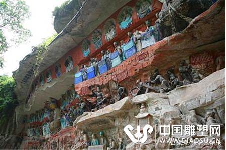 古代雕塑大师的鬼斧神工，大足石刻，雄伟的雕塑！