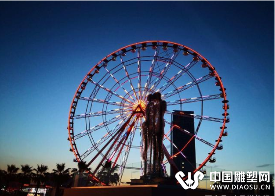 实拍格鲁吉亚版梁祝，堪称世界最浪漫雕塑之一，你去过吗？